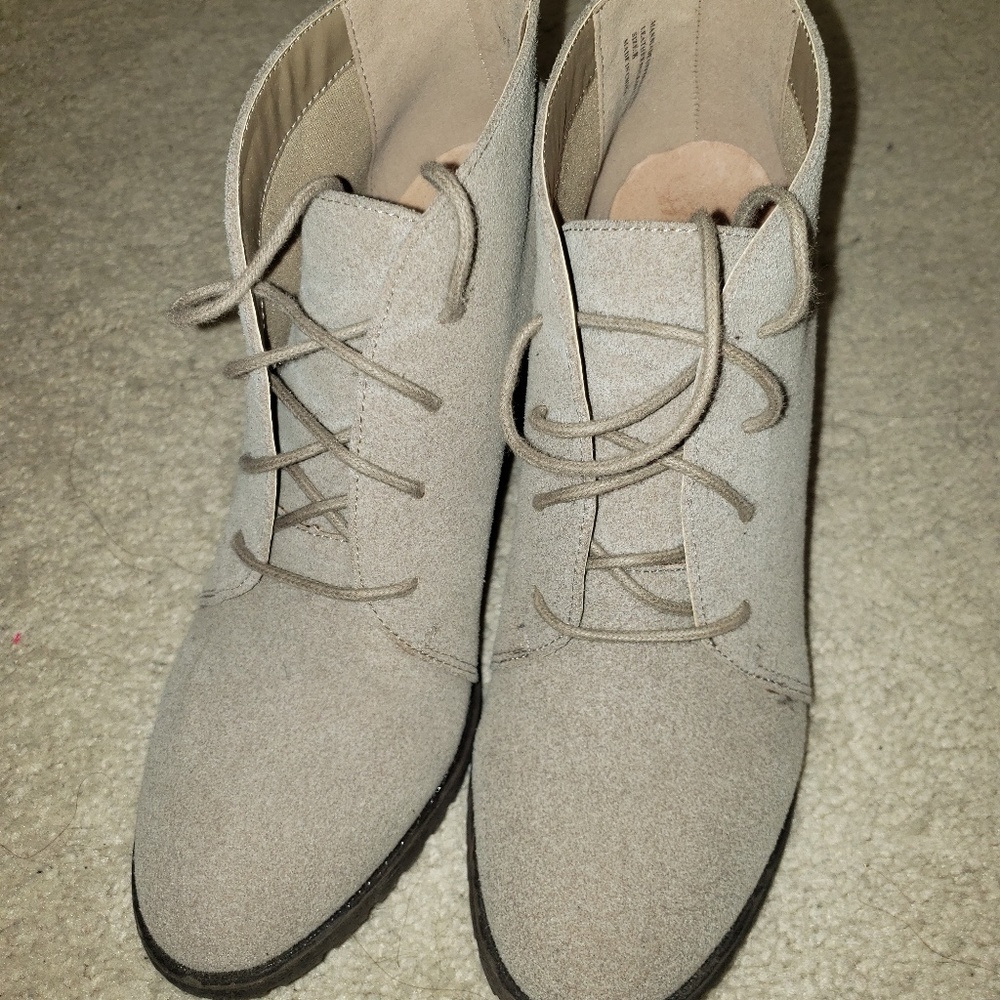 Tan women's booties